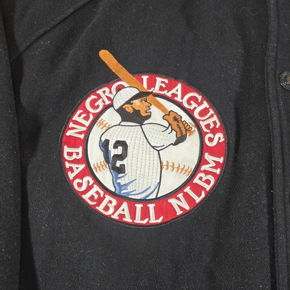 Headgear Negro League Baseball jacket Men 3XL VTG Wool Blend Hip-Hop Y2K Grunge - Picture 3 of 10